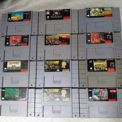 cartuchos 45 ate 450 do super nintendo