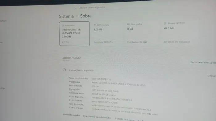 Processador  I5 10400f