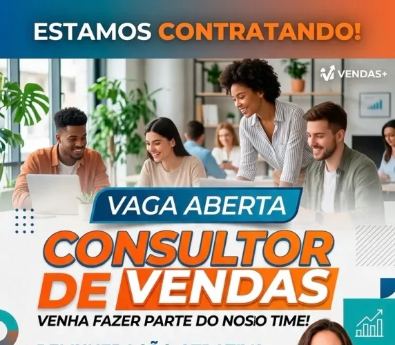 vaga para consultora de vendas