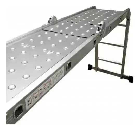 Escada De Aluminio 12 Degraus Multifuncional + Plataforma