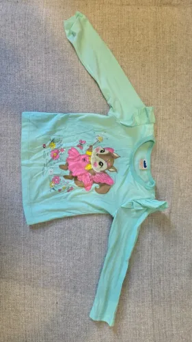 Blusa infantil Marlan verde, tamanho 2
