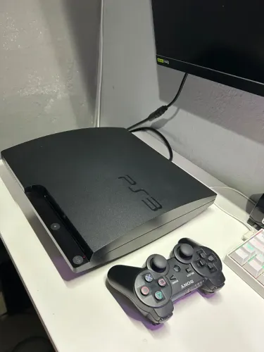Ps3 slim desbloqueado novíssimo lotado de jogos