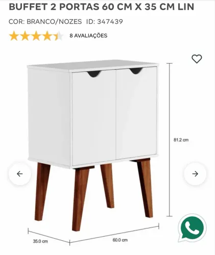 Buffet tokstok 2 portas