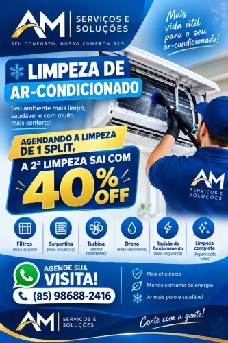 MANUTENÇÃO E LIMPEZA DE AR-CONDICIONADO EM FORTALEZA