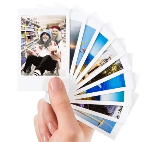 Filme Instax Mini tradicional branco com 10 Fotos, Fujifilm