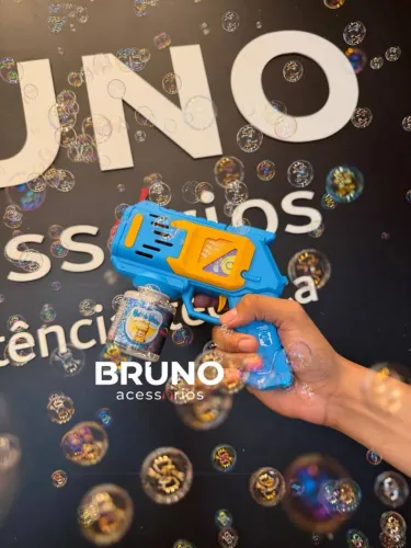 Lançador automático de bolhas de sabão infantil