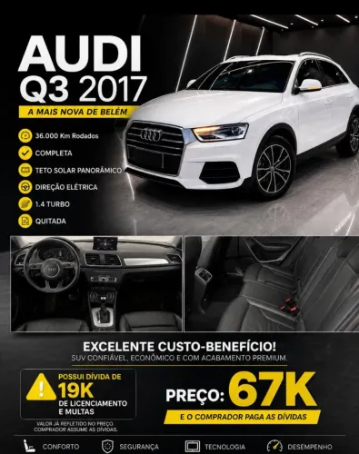 Audi Q3 1.4 TFSI/TFSI Flex S-tronic 5P 2017