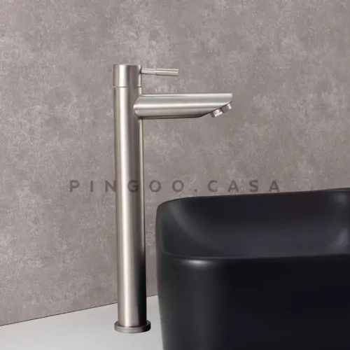 Torneira em Aço Inox Escovado