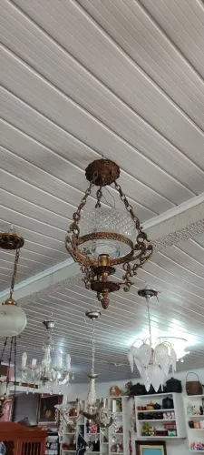 Lustre pendente antigo colonial
