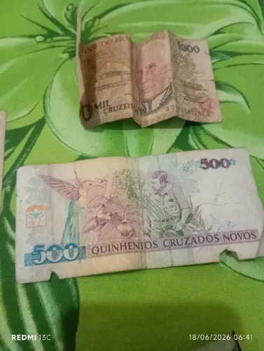 Vende-se notas antigas