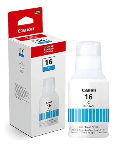 Tinta Canon GI-16 Original Ciano-Azul - GX6010 GX7010