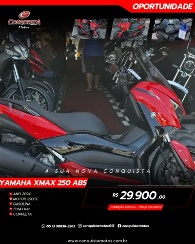 Xmax 250 ABS 2024 - Apenas 13.843Km