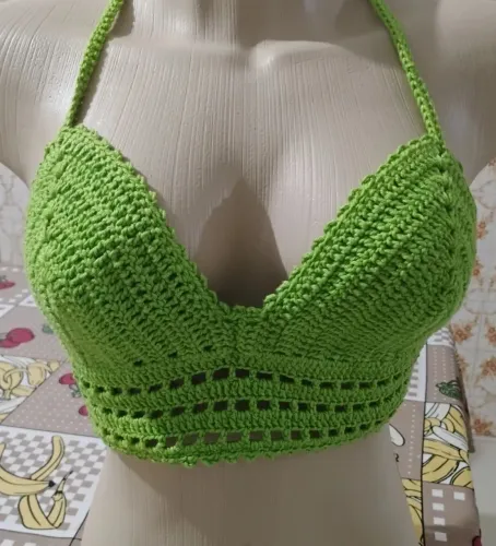 Cropped crochê 