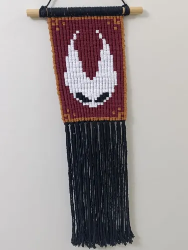 Pixel macramé Hollow Knight: Silksong 12cm x 32cm