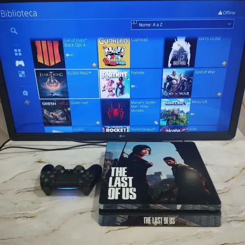 PS4 SLIM 1TB + JOGOS