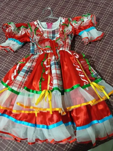 Vestido junino tamanho 3 anos 