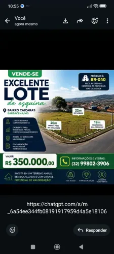 Vende Se Excelente Lote de Esquina 