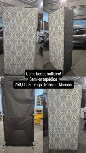 Cama box Solteiro semi-ortopédico