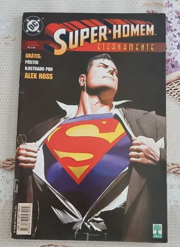 Super-Homem Eternamente Ed. Abril Com o Pôster de Alex Ross