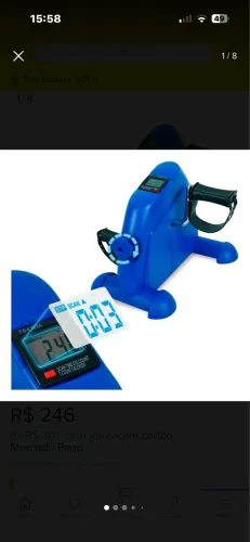 Mini Bicicleta Ergometrica Reabilitação Fisioterapia Display