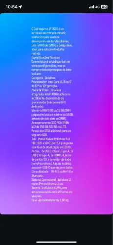 Notebook Dell Inspiron 15