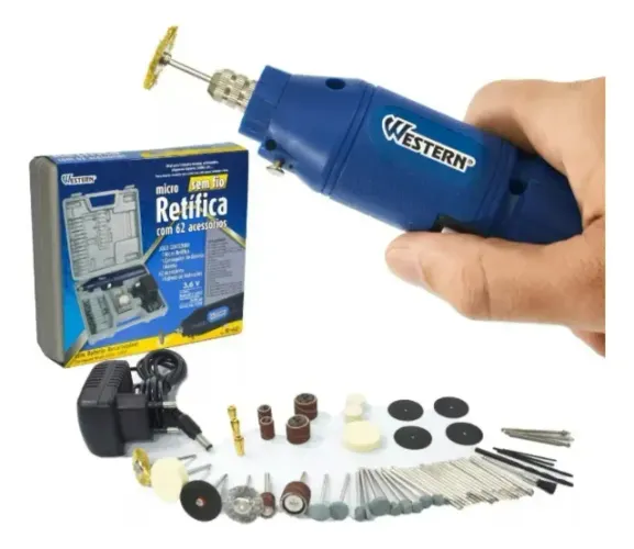 Micro retifica WESTERN bivolt - com 62 acessórios