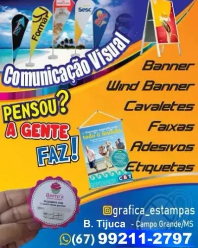 Banner - Wind banner - Cavaletes - Adesivos - Lona impressa
