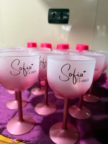 Copos enfeitar mesa de aniversário