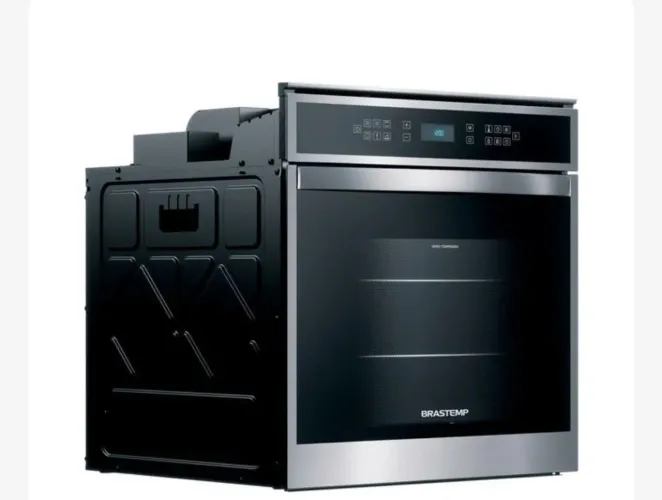 Forno de Embutir Elétrico Brastemp 84 Litros Cor Inox com Convecção e Termômetro