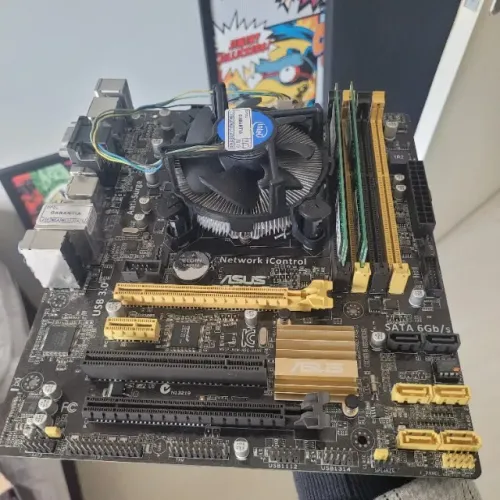 Kit Processador Placa Mãe e Memórias RAM