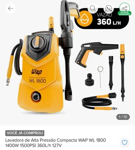 Wap lavadoura de alta pressão 