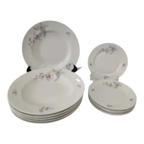 6 Pratos Fundos 6 Pratinhos De Pão Porcelana Rosenthal