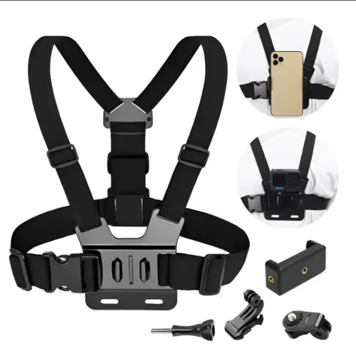 SUPORTE DE PEITO PARA CELULAR VIDEO FOTO COMPLETO AJUSTÁVEL REFORÇADO