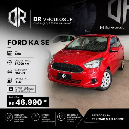 Ford KA 1.0 Se/se Plus Tivct Flex 5P 2018