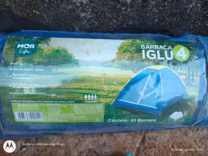 Barraca Camping Iglu para até 4 Pessoas - Mor<br>