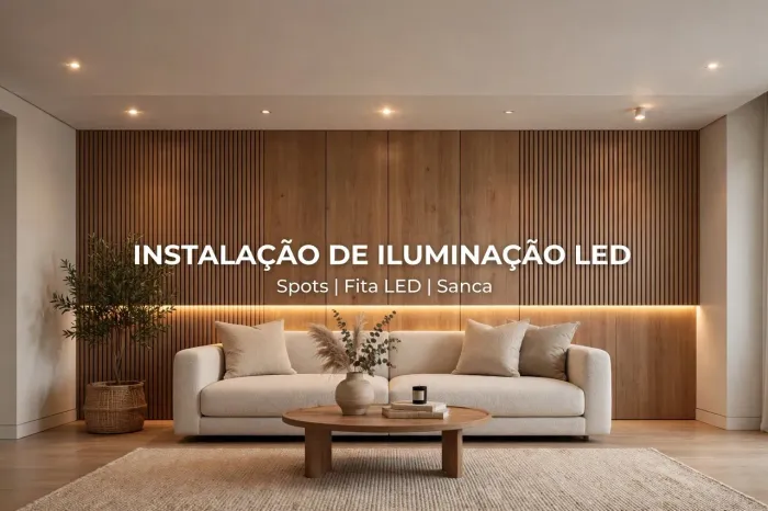 Instalação de iluminação residencial e comercial