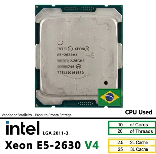 Processador Xeon e5 2630 v4 2.2Ghz