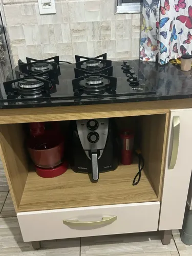 Fogão Cooktop e balcão