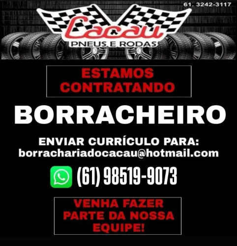 Vaga de borracheiro/Torneiro 