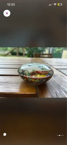 Porta joias porcelana antiguidade