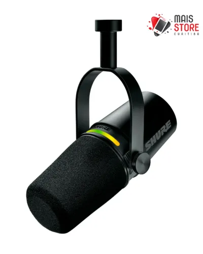Microfone Shure MV7+ Lacrado na caixa