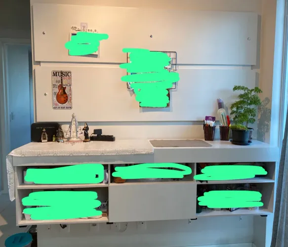 Rack com painel para TV ( Branco) - barbada - desapego!