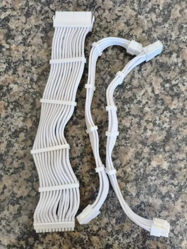Cabo de Extensão Kit-24Pin ATX + 8Pin EPS + 6 + 2Pin PCIe 18AWG Fio de Cobre Manga Premium