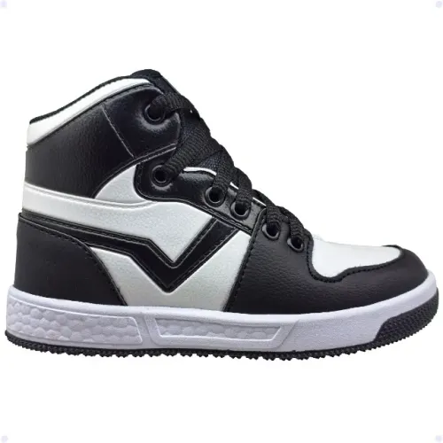 Tênis Infantil Cano Alto Botinha Gibizinho Street Basquete Preto G36931