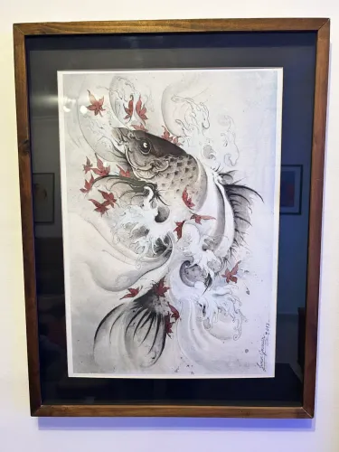 Quadro Carpa Japonesa - Júnior Goussain