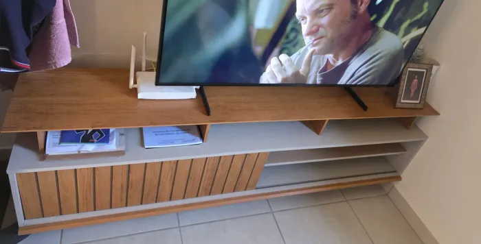 Rack para TV até 70" 1 Porta DJ Móveis Flow