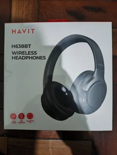 Headphone Bluetooth Havit H638BT Preto - 50h de Bateria e Driver de 40mm