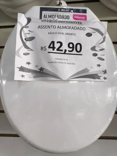 Assento Sanitário Almofadado R$42,90un Pix