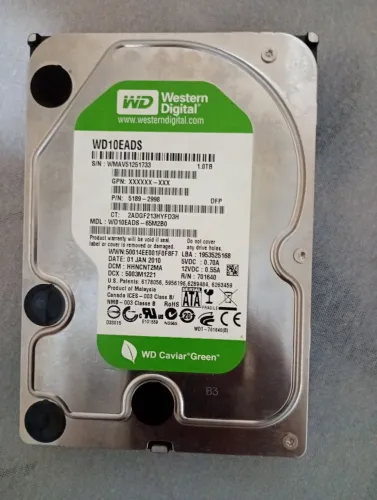 Vendo HD sata 1 tera saudável 