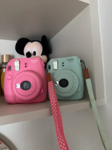 Máquina instax mini rosa ou azul 